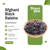 Afghani Black Raisins